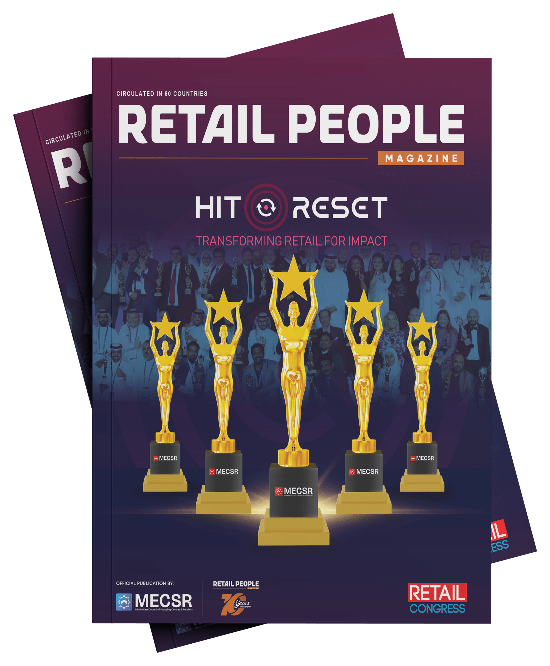 Cover of Retail People Magazine, Issue 45: Hit Reset Transforming Retail for Impact