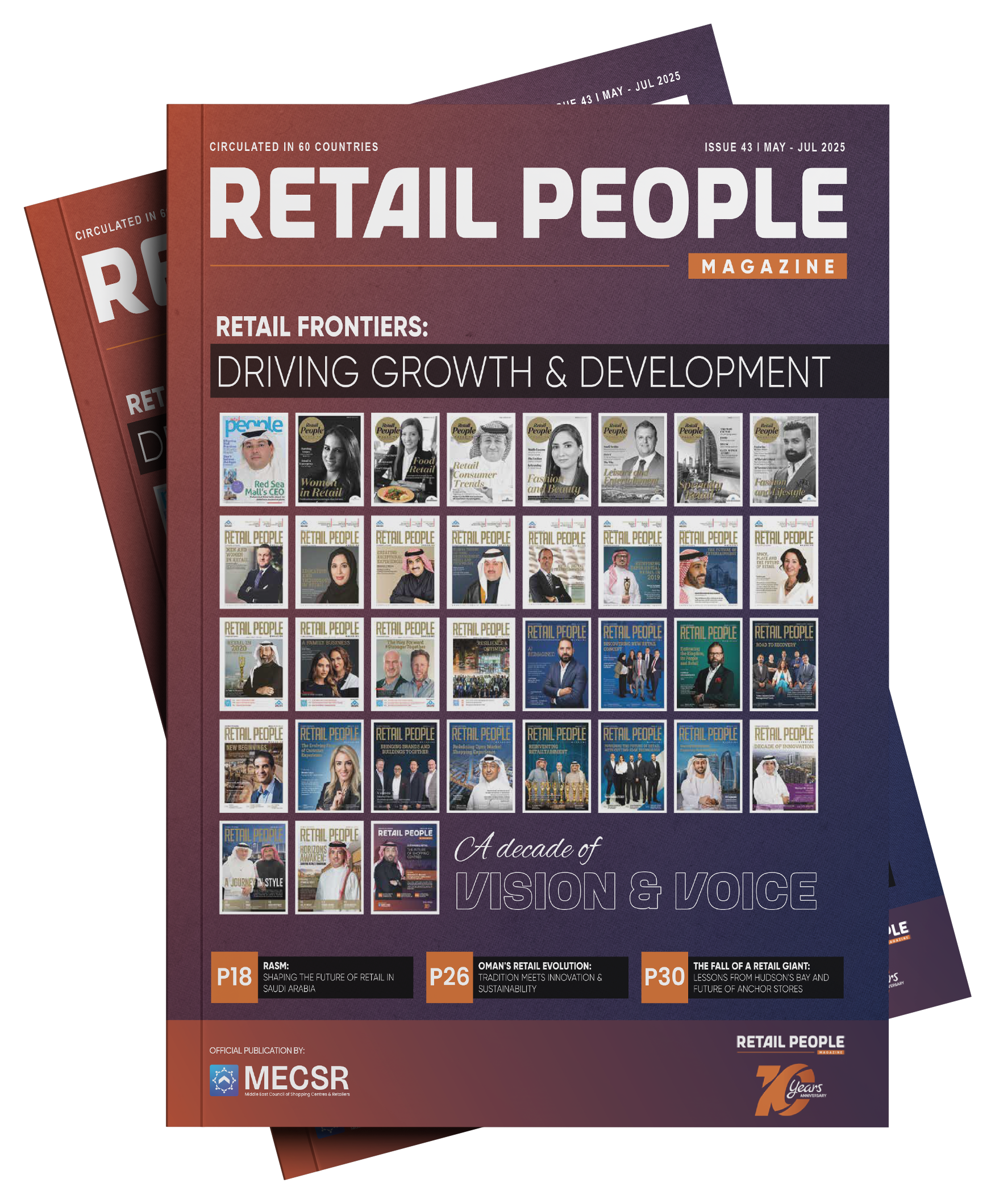 Cover of Retail People Magazine, Issue 43: Retail Frontiers Driving Growth & Development